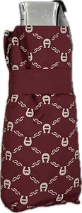 Etienne Aigner Compact  Flat Auto Open Auto Close Umbrella Burgundy - Picture 1 of 6