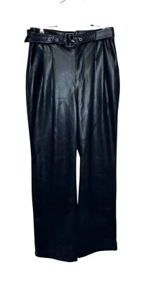 Pantalones holgados de tiro alto con cinturón de cuero sintético 7 For All Mankind para mujer talla Pequeño nuevo con etiquetas Foto 1 de 4