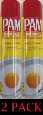 2x PAM Original Canola Oil Blend Non stick Cooking & Baking Spray 8 oz - 2 PACK - Image 1 of 3