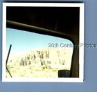 FOUND COLOR PHOTO P+3071 VIEW LOOKING OUT CAR WINDOW OVER DESERT