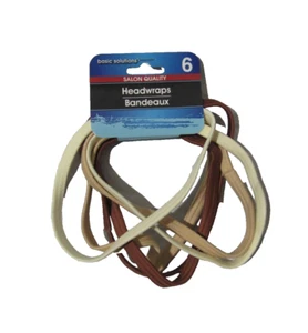 Hairwraps 12 Black 2 Cream 2 Tan 2 Brown Total of 18 - Picture 1 of 2