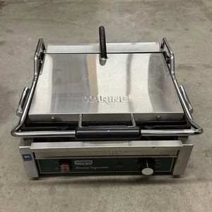 Waring WPG250 Commercial Panini Express Press w/ Grooved Cast Iron Plates 120V - Picture 1 of 7