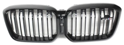 Inserto de rejilla superior OEM para BMW X3M 51-13-9-501-170 negro brillante envolvente Foto 1 de 4