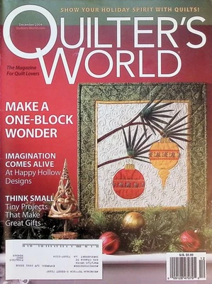 Quilter's World Magazine Dec 2009 Christmas Quilt Cover - Image 1 of 4