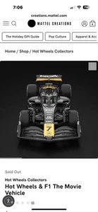Hot Wheels Collectors F1 The Movie APXGP Car #JMT03 PRE-ORDER CONFIRMED - Picture 1 of 17
