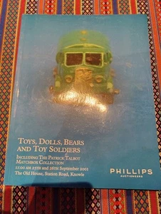 Phillips Auction Catalogue TOYS DOLLS BEARS & TOY SOLDIERS September 2001 VGC - Picture 1 of 9