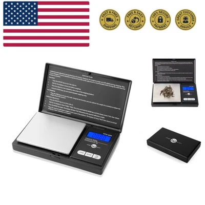 Báscula 600g x 0,1g, Báscula de Bolsillo, Báscula Digital para Joyería, Báscula para Alimentos, Esc... Foto 1 de 4