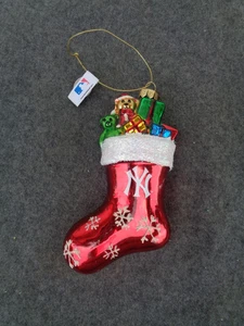New York Yankees Glas Weihnachtsschmuck - Bild 1 von 5
