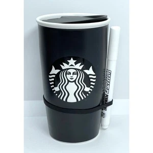 Starbucks Create Your Own Write DIY Chalkboard Ceramic Travel Tumbler Mug 12 oz - Picture 1 of 9