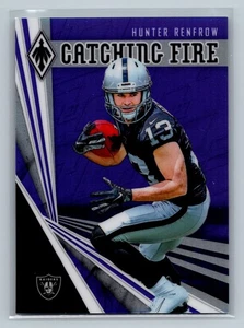2019 Panini Phoenix Purple Hunter Renfrow Rookie /149 #8 Oakland Raiders - Picture 1 of 2