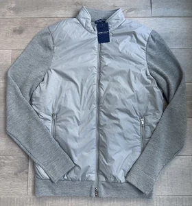 NWT $500 PETER MILLAR GRAY SWEATER JACKET SZ S - Picture 1 of 6