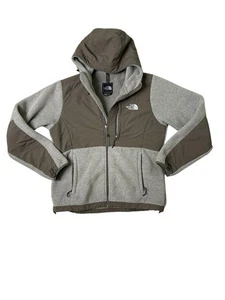 Giacca North Face Denali donna marrone pile con cappuccio Polartec full zip media - Foto 1 di 18