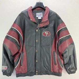 Vintage Starter Pro Line San Francisco 49ers Lederjacke NFL Pro-Line Herren XL - Bild 1 von 15