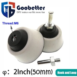 Hook Loop Backing Pad 2 ”  50mm With M6 Thread For Sanding Discs Electric Sand - Picture 1 of 7