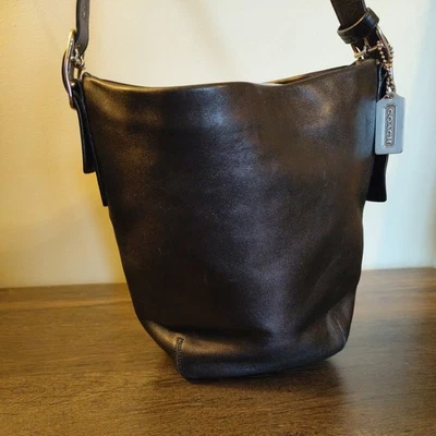 Vintage Coach Legacy Soho Black Leather Hobo Shoulder Bag 9186 - Image 1 of 4