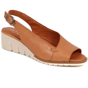 Sandali con zeppa in pelle regolabili Pavers - Foto 1 di 5
