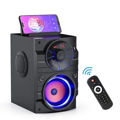 Portable Big Bluetooth Speakers with Light, Wireless with Subwoofer, FM Radio... - Image 1 of 4