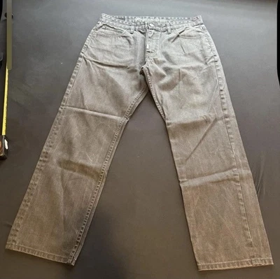 Pantalones de mezclilla gris pierna recta Y2K LRG LR Geans 37x31 para hombre  Foto 1 de 4