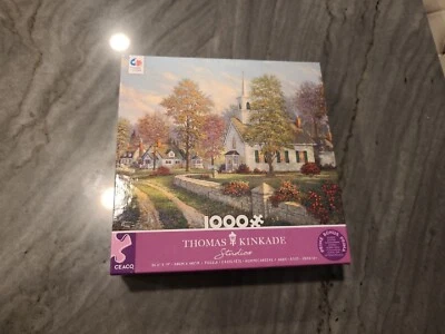 Thomas Kinkade Serenity Chapel 1000 PC Puzzle Brand New Ceaco - Image 1 of 4