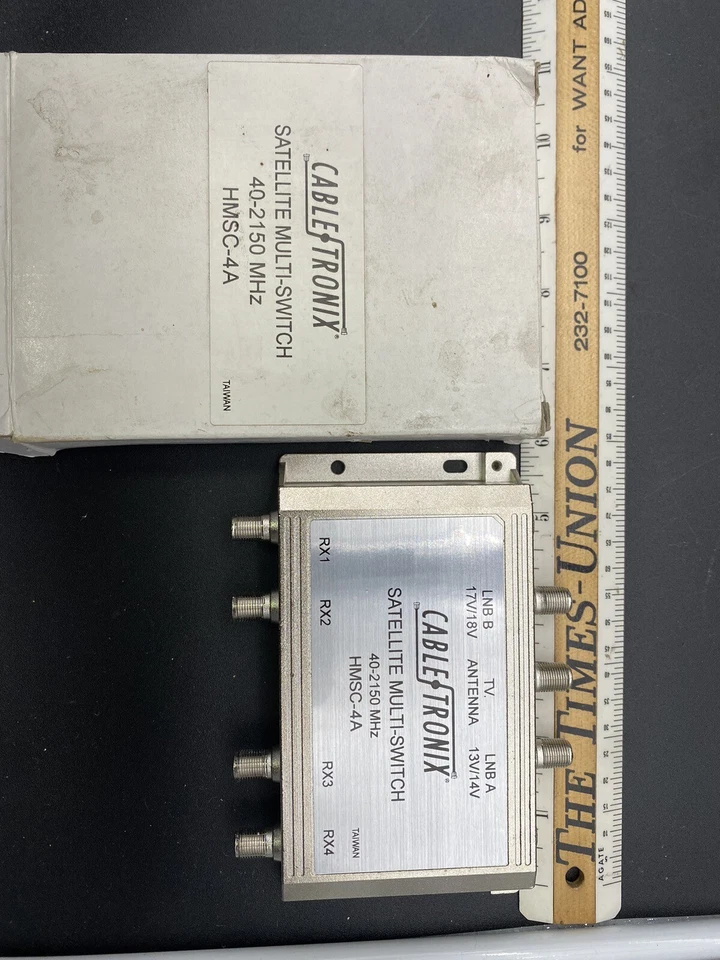 NOS Cabletronix HMSC-4A Four Port Satellite Multi-Switch - Image 1 of 3