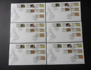RAR!  SCHWEINE 2012 6 FDCs KOMPLETTER SATZ 36 WINCOR SONDERHANDMARKEN POST GO - Bild 1 von 1