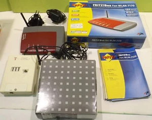 Fritz!Box for Wlan 7170 in OVP + NTBA K21 und T DSL Splitter gebraucht - Bild 1 von 4