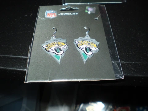 Jacksonville Jaguars Triangle  Dangle Earrings  New Great Stocking Stuffers Cover