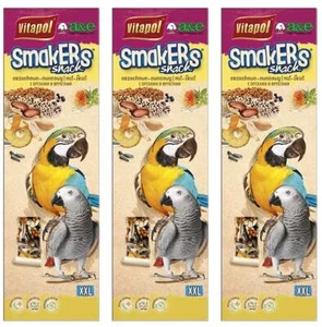 A&E Cage Co. 6 Pack of Smackers Parrot XXL Treat Sticks, 12.75 Inches Each, Nut - Picture 1 of 2