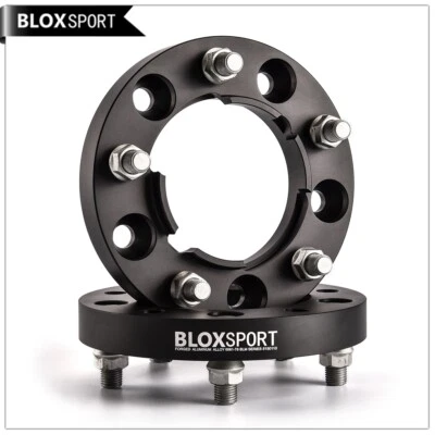 Par de espaciadores de rueda centrados en el cubo de 25 mm 5x150 para Toyota LC100 Lexus LX470 solo delanteros Foto 1 de 4