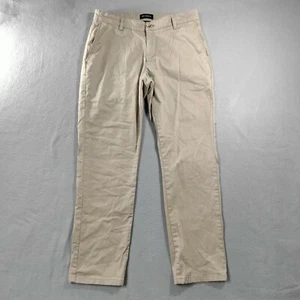 Pantalone uomo Jos A Bank slim fit piatto davanti beige kaki taglia 34x30 - Foto 1 di 5