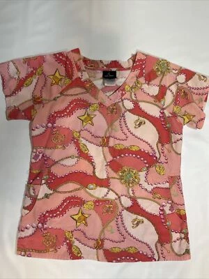 Blusa Médica Baby Phat Rosa/Coral/Multicolor XS | Algodón Y2K Foto 1 de 4