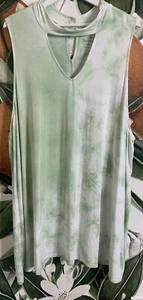 Torrid Size 5 US 5X Super Soft Knits Tie Dye Sleeveless Tunic Dress Top - Picture 1 of 6