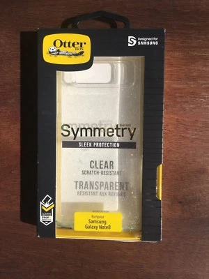 Otter Symmetry Series for Samsung Galaxy Note 8 Clear Glittery  - Image 1 of 4