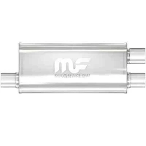 Silenciador recto ovalado MagnaFlow 2,5 pulgadas entrada desplazada 2,5 pulgadas salida doble - Imagen 1 de 1