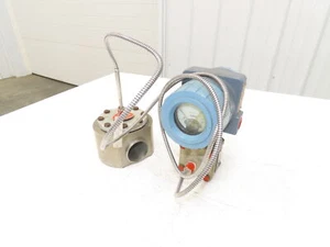 Foxboro D0135SS Pressure Transmitter With 2.5" AMETEK Type RM Head - Picture 1 of 10