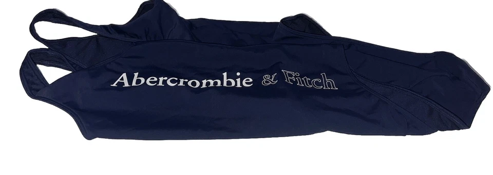 Maiô feminino Abercrombie & Fitch peça única tamanho G perna alta atrevido logotipo grande - Imagem 1 de 4