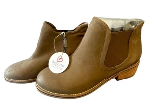 NWT Women’s Blondo Waterproof  Dark Taupe Ankle Booties Side Zip Size 8.5 - Picture 1 of 10