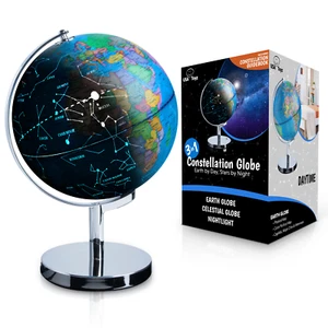 USA Toyz Illuminated Globe of the World with Stand - 9" Diameter - Picture 1 of 7