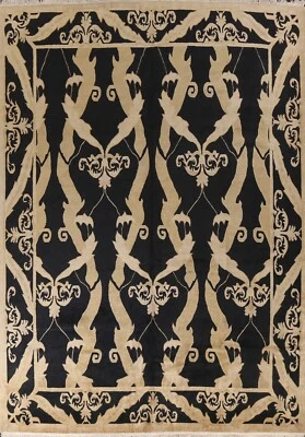 Vegetable Dye Nepalese Oriental Transitional Area Rug Palace Size Handmade 12x15 - Image 1 of 4