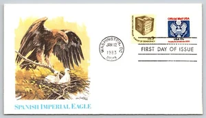 First Day Cover Spanish Imperial Eagle First Day of Issue FDC Birds Ornithology - Picture 1 of 2