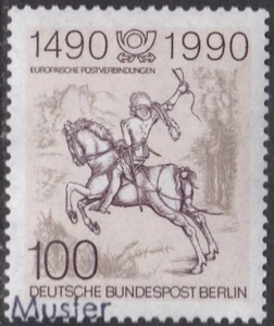 Specimen, Berlin Sc9N584 European Postal Service 500th Anniversary, Horse - Picture 1 of 1