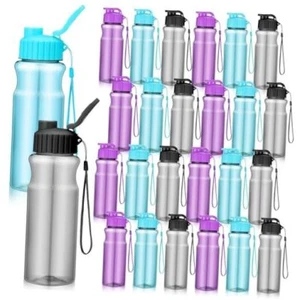 24 Pcs Plastic Water Bottles for Kids Bulk 17 oz Stylish Color Popular Style - Picture 1 of 7
