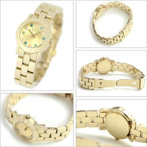 NEW MARC JACOBS AMY GOLD TONE,MULTI COLOR CRYSTALS DIAL,MINI WATCH-MBM3218 - Picture 1 of 2