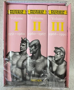 Complete Reprint of Physique Pictorial by Taschen (1997) 3 Book Set - Imagen 1 de 3