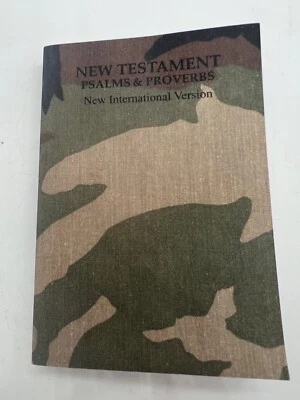 1984 New Testament Psalms & Proverbs New International Version Mini Camo Bible D - Image 1 of 4