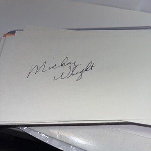Mickey Wright HOFer  Signed 3x5 index Card