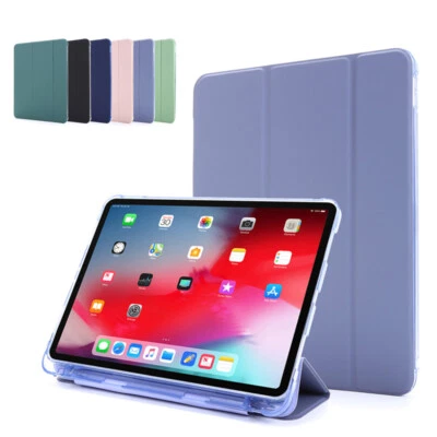 PU Smart Case Cover For iPad Air 5/4 10.9 10th 9th 8th 10.2 With Pencil Holder - Image 1 of 4