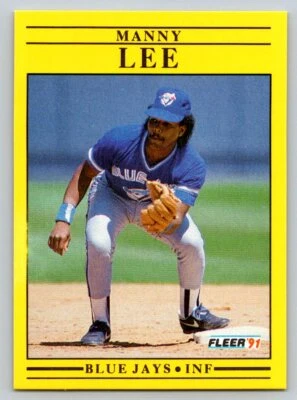 1991 Fleer #179 Manny Lee Toronto Blue Jays - Image 1 of 2