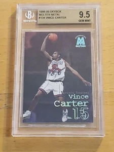 1998 Skybox MOLTEN METAL Vince Carter BGS 9.5 Centering 10 Ebay 1/1 Rare!! - Picture 1 of 2