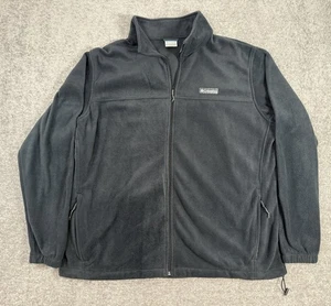 COLUMBIA Men's Mock Neck Zip Up Fleece Jacket Sweater Size 3XL Tall Soft - Picture 1 of 7